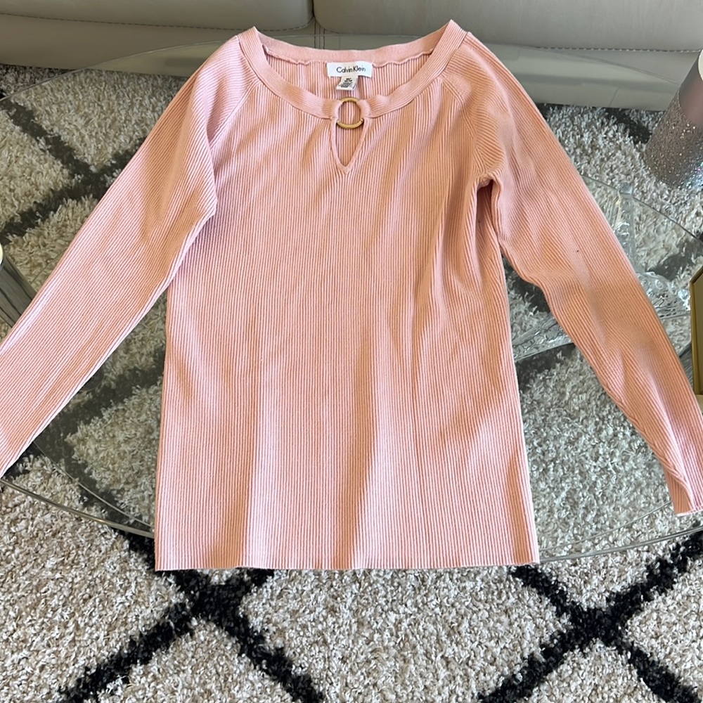 Calvin Klein sweater too - light pink